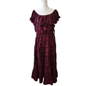 New Vince Camuto Ruffle Top Maxi Dress - Size XL